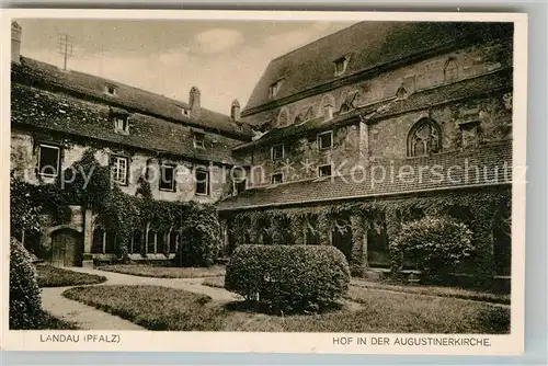 AK / Ansichtskarte Landau Pfalz Hof Augustinerkirche Kat. Landau in der Pfalz