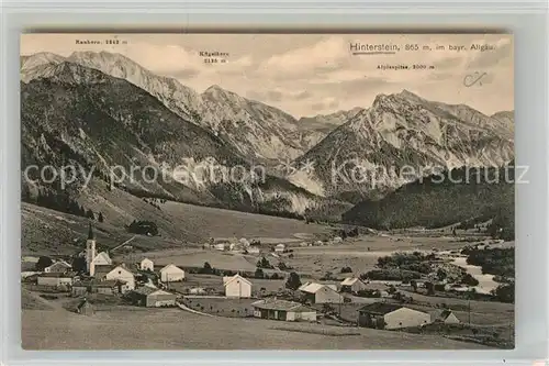 AK / Ansichtskarte Hinterstein Bad Hindelang Bergkette