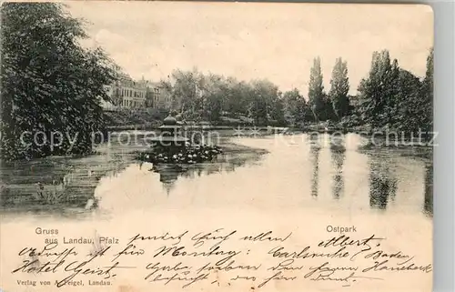 AK / Ansichtskarte Landau Pfalz Ostpark Kat. Landau in der Pfalz