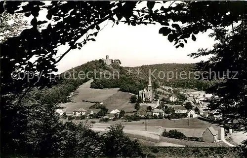 AK / Ansichtskarte Hohenecken Teilansicht mit Burg Kat. Kaiserslautern