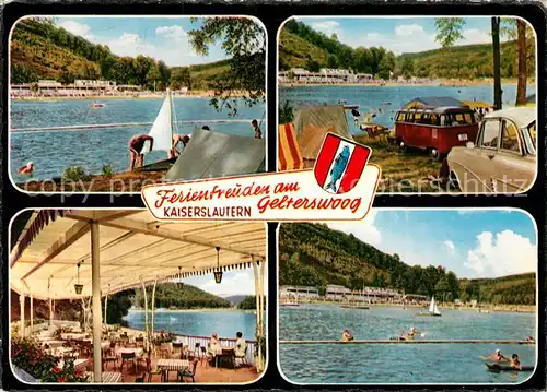 AK / Ansichtskarte Gelterswoog Badestrand Campingplatz Terrasse  Kat. Kaiserslautern