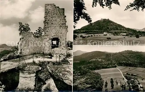 AK / Ansichtskarte Lindelbrunn Burg Forsthaus Ruine Panorama Kat. Vorderweidenthal
