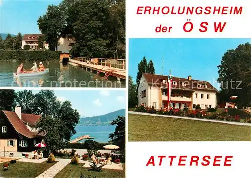 AK / Ansichtskarte Attersee Erholungsheim de oeSW Kat. Attersee