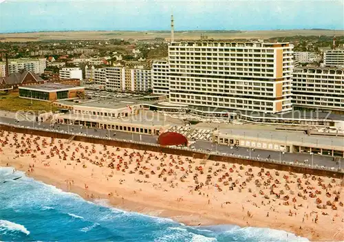 AK / Ansichtskarte Westerland Sylt Fliegeraufnahme mit Strand Kat. Westerland