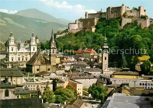 AK / Ansichtskarte Salzburg Oesterreich Altstadt Kirchen Festung Hohensalzburg Kat. Salzburg