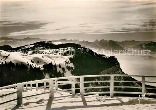 AK / Ansichtskarte Mont Revard Vue prise du teleferique au loin Massif de la Grande Chartreuse Alpes Kat. Aix les Bains