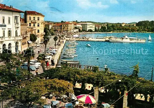 AK / Ansichtskarte Porec Uferstrasse am Hafen Kat. Kroatien