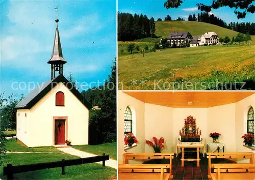 AK / Ansichtskarte Neuhaeusle Kapelle Inneres Gasthaus Sonne mit Gaestehaus Kat. St. Maergen