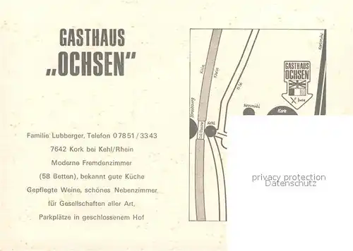 AK / Ansichtskarte Kehl Rhein Gasthaus Ochsen Kat. Kehl