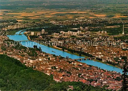 AK / Ansichtskarte Heidelberg Neckar Klinikum mit Stadtteil Wieblingen Fliegeraufnahme Kat. Heidelberg