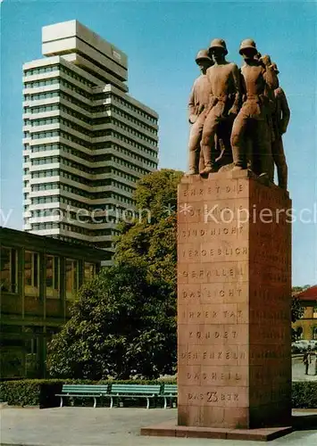 AK / Ansichtskarte Kaiserslautern 23er Denkmal Rathaus Kat. Kaiserslautern