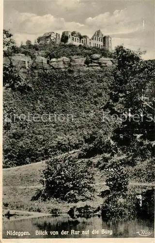 AK / Ansichtskarte Nideggen Eifel Burg Kat. Nideggen