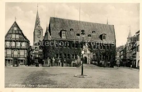 AK / Ansichtskarte Quedlinburg Rathaus Kat. Quedlinburg