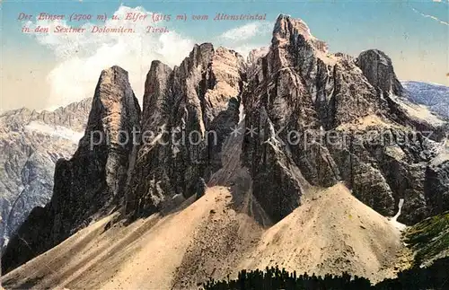 AK / Ansichtskarte Dolomiten Einser Elfer Sextner Dolomiten Kat. Italien