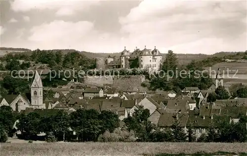 AK / Ansichtskarte Gemuenden Hunsrueck Panorama Schloss Kat. Gemuenden