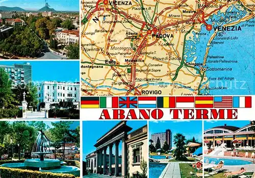AK / Ansichtskarte Abano Terme Landkarte  Kat. Abano Terme