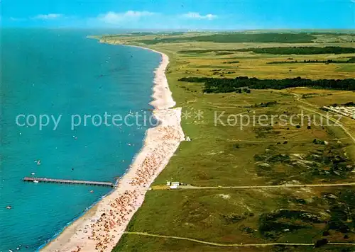 AK / Ansichtskarte Weissenhaeuser Strand Fliegeraufnahme mit Strand Kat. Wangels