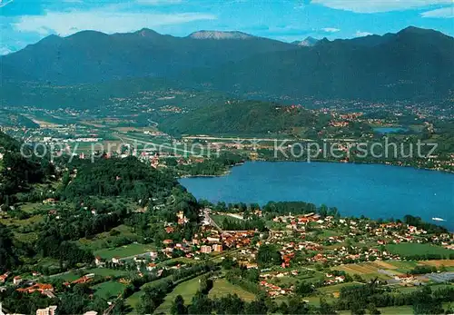 AK / Ansichtskarte Magliaso Fliegeraufnahme Lago di Lugano Kat. Magliaso