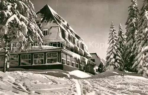 AK / Ansichtskarte Feldberg Schwarzwald Deutsche Jugendherberge Hebelhof Winterlandschaft Kat. Feldberg (Schwarzwald)