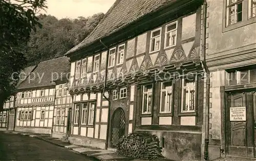 AK / Ansichtskarte Stolberg Harz Steinkopfs Haus Fachwerk Kat. Stolberg Harz