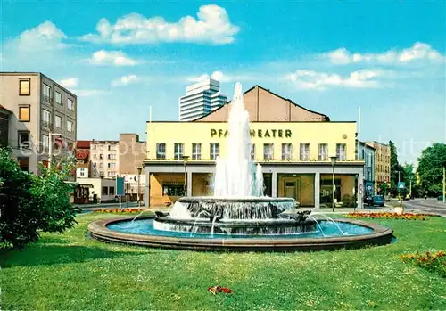 AK / Ansichtskarte Kaiserslautern Pfalztheater Rathaus Kat. Kaiserslautern