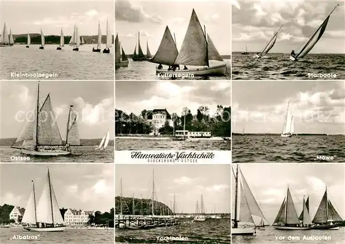 AK / Ansichtskarte Gluecksburg Ostseebad Starboote Kleinbootsegeln Yachthafen  Kat. Gluecksburg (Ostsee)