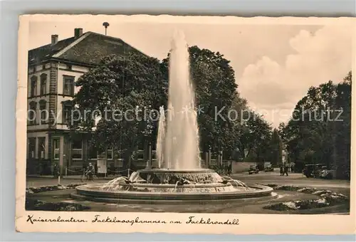 AK / Ansichtskarte Kaiserslautern Fackelwoogbrunnen Fackelrondell Kat. Kaiserslautern