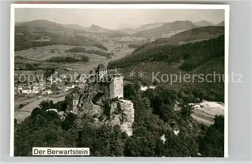 AK / Ansichtskarte Erlenbach Bad Bergzabern Fliegeraufnahme Burg Berwartstein Kat. Bad Bergzabern
