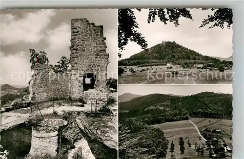 AK / Ansichtskarte Lindelbrunn Burg Forsthaus Burgruine Teilansicht  Kat. Vorderweidenthal