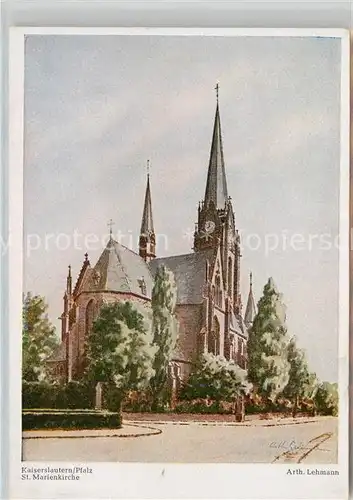 AK / Ansichtskarte Kaiserslautern Sankt Marienkirche Kat. Kaiserslautern