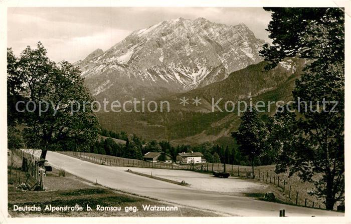 AK / Ansichtskarte Ramsau Berchtesgaden Watzmann Deutsche Alpenstrasse ...