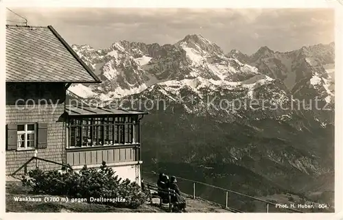 AK / Ansichtskarte Garmisch Partenkirchen Wankhaus Dreitorspitze Kat. Garmisch Partenkirchen