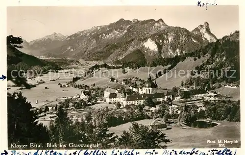 AK / Ansichtskarte Ettal Kloster Graswangtal Kat. Ettal