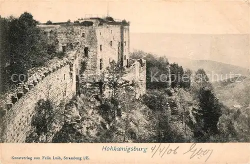 AK / Ansichtskarte Hohkoenigsburg Haut Koenigsbourg Ruine Kat. Orschwiller