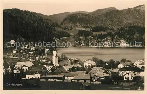 AK / Ansichtskarte Gilgen Salzkammergut St Panorama Kat. St Gilgen Wolfgangsee