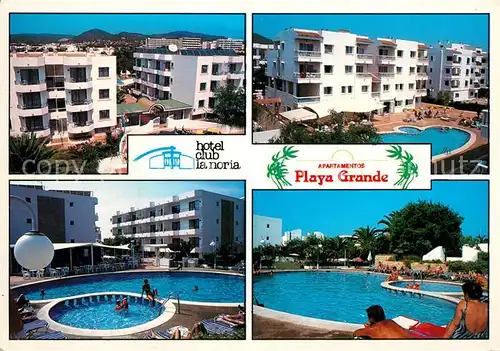 AK / Ansichtskarte Ibiza Islas Baleares Apartamentos Playa Grande Hotel Club La Noria  Kat. Ibiza