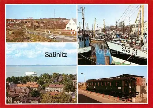 AK / Ansichtskarte Sassnitz Ostseebad Ruegen Lanken Hafen Leningedenkwagen Kat. Sassnitz