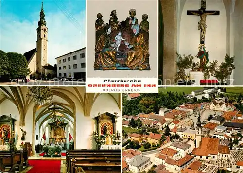 AK / Ansichtskarte Obernberg Inn Pfarrkirche Skulptur Anna Selbdritt  Kat. Obernberg am Inn