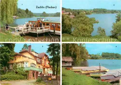 AK / Ansichtskarte Zechlin Flecken Dampferanlegestelle Erholungsheim Elsenhoehe 