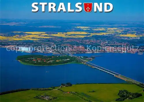 AK / Ansichtskarte Stralsund Mecklenburg Vorpommern Fliegeraufnahme Kat. Stralsund