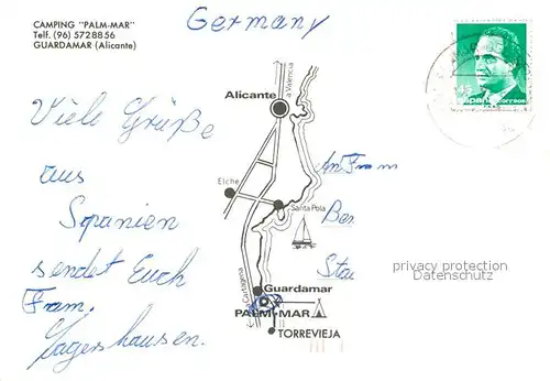 AK / Ansichtskarte Guardamar del Segura Camping Palm Mar