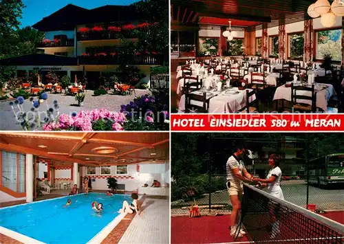 AK / Ansichtskarte Obermais Meran Hotel Einsiedler