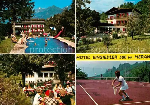 AK / Ansichtskarte Obermais Meran Hotel Einsiedler 