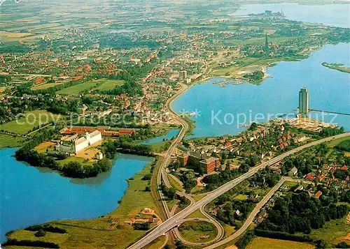 AK / Ansichtskarte Schleswig Schlei Fliegeraufnahme mit Schloss Gottorp Kat. Erfde