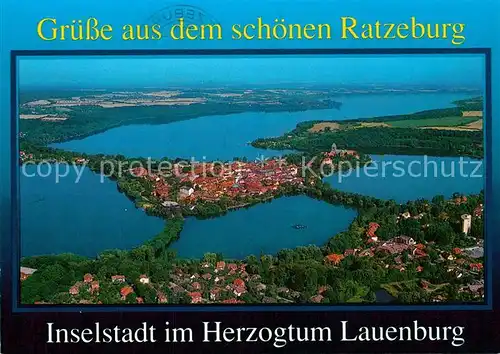 AK / Ansichtskarte Ratzeburg Inselstadt Fliegeraufnahme Kat. Ratzeburg