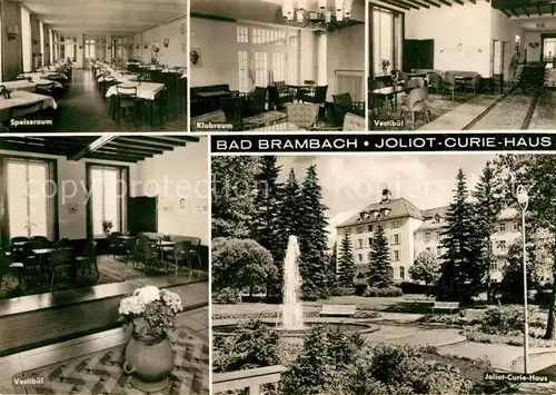 AK / Ansichtskarte Bad Brambach Joliot Curie Haus Vestibuel Klubraum Kat. Bad Brambach