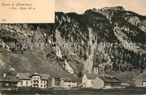 AK / Ansichtskarte Hinterstein Bad Hindelang Teilansicht 