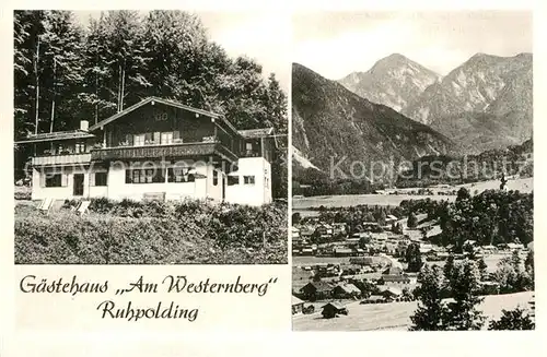 AK / Ansichtskarte Ruhpolding Gaestehaus Am Westernberg Kat. Ruhpolding