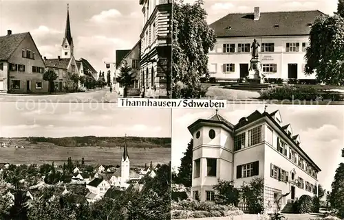 AK / Ansichtskarte Thannhausen Schwaben Kirche Denkmal Panorama  Kat. Thannhausen