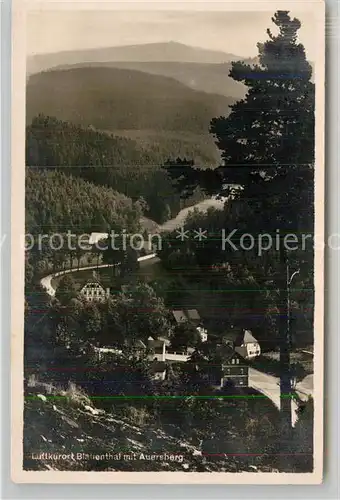 AK / Ansichtskarte Blauenthal Erzgebirge Auersberg Kat. Eibenstock
